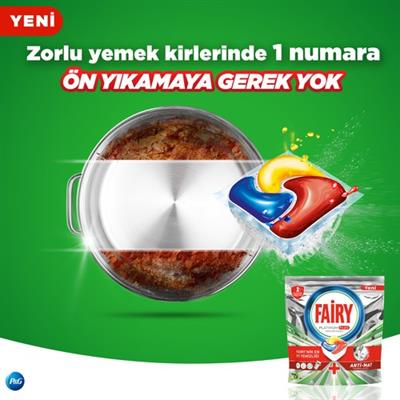 Fairy Platinum Plus 120li Bulaşık Makinası Deterjanı Tableti / Kapsülü