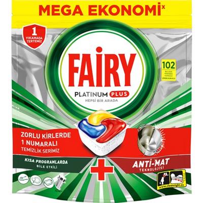 Fairy Platinum Plus Bulaşık Makinesi Deterjanı 102’li