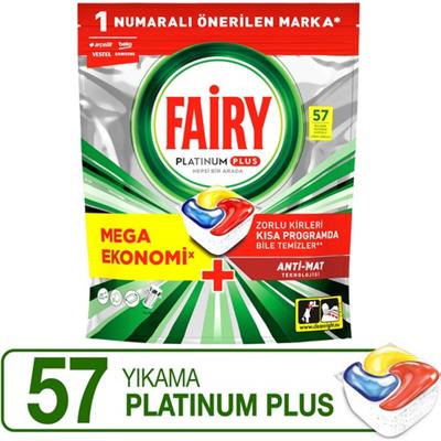 Fairy Platinum Plus Bulaşık Makinesi Deterjanı Kapsülü 57 Yıkama Limon Kokulu