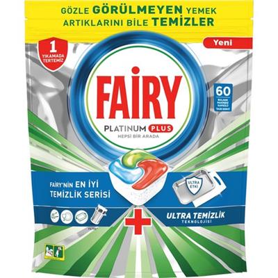 Fairy Platinum Plus Ultra 60lı Bulaşık Makinası Deterjanı Tableti / Kapsülü