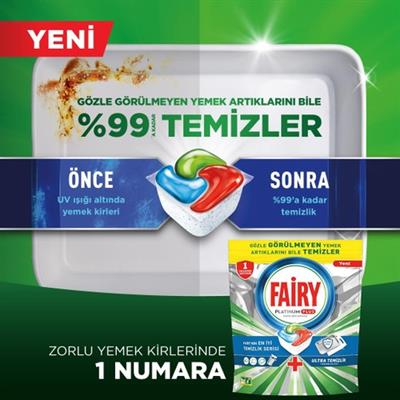 Fairy Platinum Plus Ultra 60lı Bulaşık Makinası Deterjanı Tableti / Kapsülü