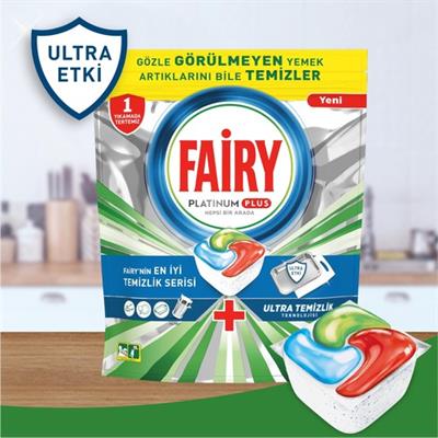Fairy Platinum Plus Ultra 60lı Bulaşık Makinası Deterjanı Tableti / Kapsülü