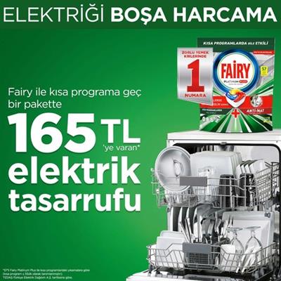 Fairy Platinum Plus Ultra Temizlik Bulaşık Makinesi Deterjanı Kapsülü 57 Yıkama Limon Kokulu