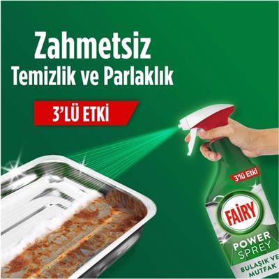 Fairy Power Sprey 3’ü 1 Arada Bulaşık ve Mutfak 1000 ml (2X500ML)