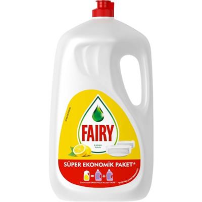 Fairy Süper Ekonomik Paket Sıvı Bulaşık Deterjanı 2600 ml Limon Kokulu