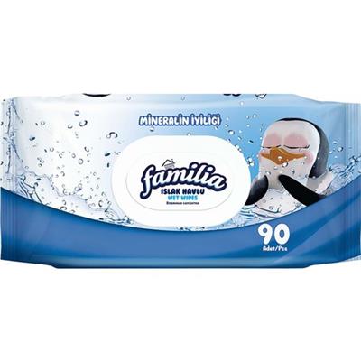Familia Islak Havlu Mendil Mineralin Iyiliği 90 Yaprak Plastik Kapaklı Tekli Pk