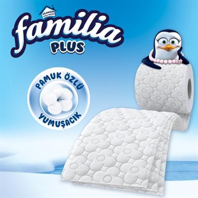 Familia Plus 32 Rulo 3 Katlı Beyaz Tuvalet Kağıdı