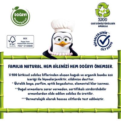 Familia Plus Natural Penguen Gofrajlı 16lı Havlu Kağıdı