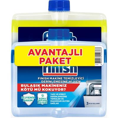 Finish Bulaşık Makinesi Deterjanı Makine Temizleyici Sıvı 2x250 ml