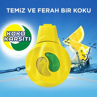 Finish Bulaşık Makinesi İçin 60 Yıkama Kapasiteli Limon Ferahlığı Sağlayan Etkili Koku Giderici