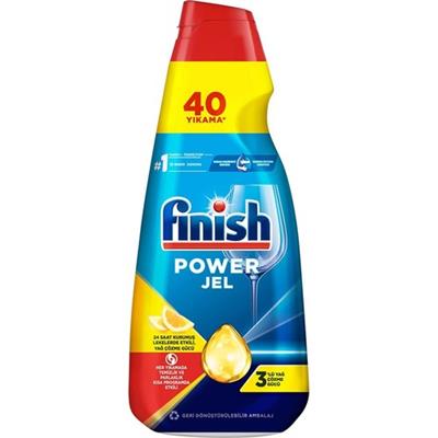 Finish Hepsi Bir Arada Konsantre Jel Bulaşık Makinesi Deterjanı 1000 ml Limon Kokulu Cam Koruma Özellikli