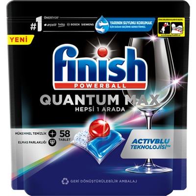 Finish Quantum Max Bulaşık Makinesi Deterjanı Tableti / Kapsülü 58 Yıkama