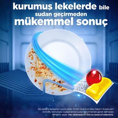 Finish Quantum Max Bulaşık Makinesi Deterjanı Tableti / Kapsülü Limonlu 48 Yıkama