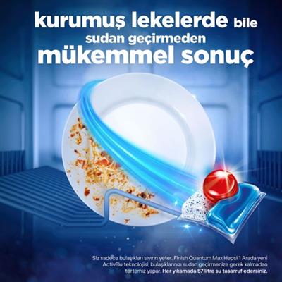 Finish Quantum Max Bulaşık Makinesi Deterjanı Tableti / Kapsülü 85 Yıkama