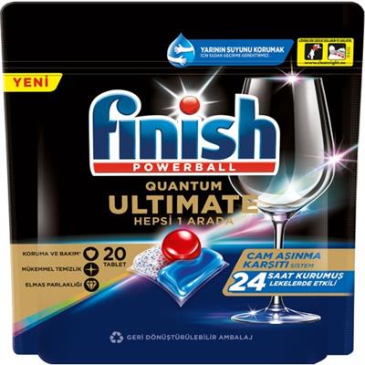 Finish Quantum Ultimate 20 Kapsül Bulaşık Makinesi Deterjanı Tableti