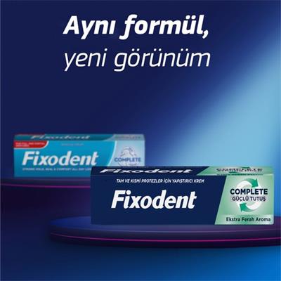Fixodent Complete Ekstra Ferah Diş Protezi Yapıştırıcı Krem 47G