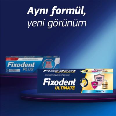 Fixodent Professional Diş Protez Yapıştırıcı Krem 40 gr Hafif Nane Aromalı Güçlü Tutuş ve Diş Eti Koruması