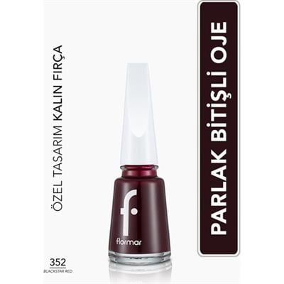 Flormar Flormar-Oje - Flormar Nail Enamel 352 Blackstar Red New 34000081-352