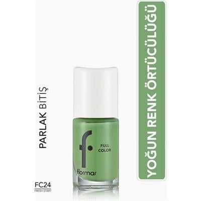 Flormar Full Color Yoğun Pigmentli Parlak Oje (FC24 Fresh Start) 8690604310609