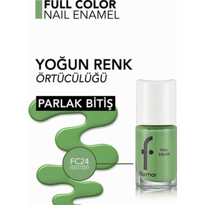 Flormar Full Color Yoğun Pigmentli Parlak Oje (FC24 Fresh Start) 8690604310609