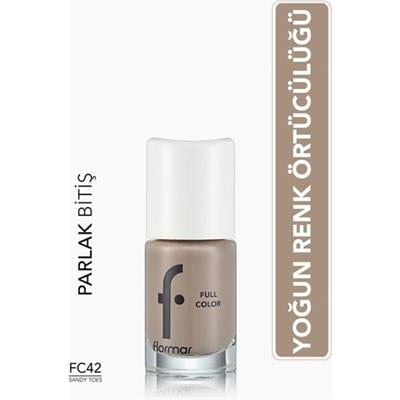 Flormar Full Color Yoğun Pigmentli Parlak Oje (FC42 Sandy Toes) 8690604379958