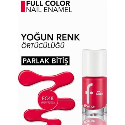 Flormar Full Color Yoğun Pigmentli Parlak Oje (FC48 Bright Azalea) 8690604380015