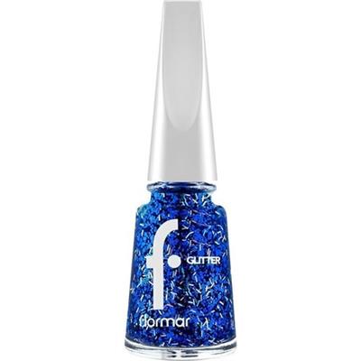 Flormar Glitter Yarı Transparan & Parlak Bitişli Simli Oje (GL07 Sapphire Shine) 8682536049832