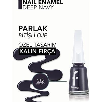 Flormar Klasik Parlak Bitişli Yüksek Pigmentli Oje (515 Deep Navy)