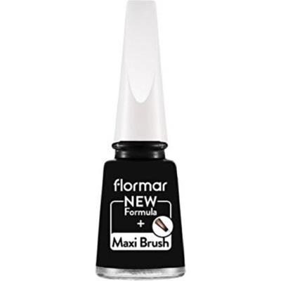 Flormar Klasik Parlak Bitişli Yüksek Pigmentli Oje (313 Black Minimalism New) 8682536035873