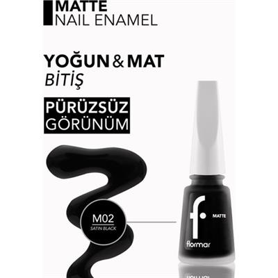 Flormar M02 Kırmızı Kadifemsi Mat Oje 11 ml Tüm Cilt Tiplerine Uygun Uzun Süre Dayanıklı