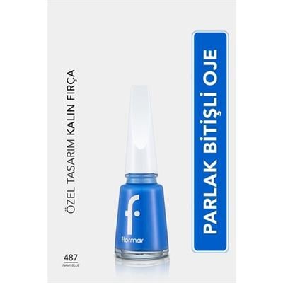 Flormar Oje 487 Navy Blue Kolay Uygulama ve Uzun Süre Dayanıklılık 11 ml