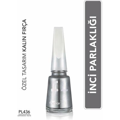 Flormar Oje PL436 Expensive Taste Parlak Gümüş Renk 11 ml Uzun Süreli Etki