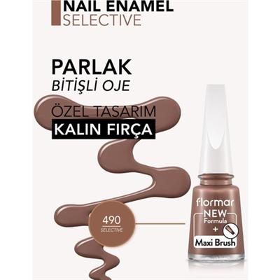 Flormar  Parlak Bitişli Yüksek Pigmentli Oje (490 Selective New) 8682536036283