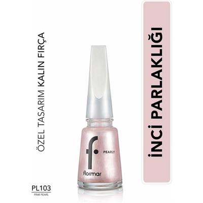 Flormar Sedefli Parlak Oje (Pembe) - Pearly Nail Enamel - PL103 Pink Pear - 8682536035293