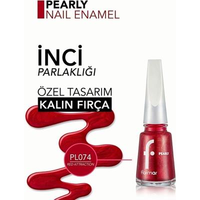 Flormar Sedefli Parlak Oje (PL074 Red Attraction)