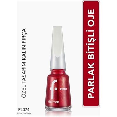 Flormar Sedefli Parlak Oje (PL074 Red Attraction)