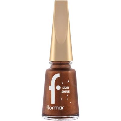 Flormar Star Shine Yüksek Pigmentli & Parlak Bitişli Metalik Oje (005 Bronze Flash) 8690604564156