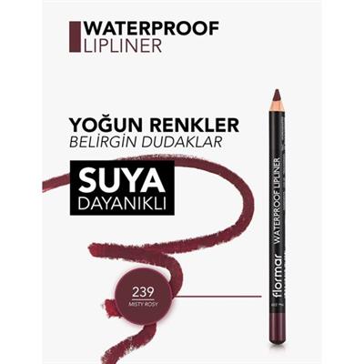 Flormar Waterproof Lipliner (239 Misty Rosy) 8690604567522
