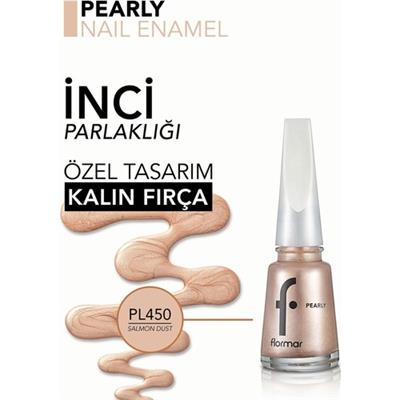 Flormar Yeni Maxi Brush Sedefli Parlak Oje (PL450 Salmon Dust )