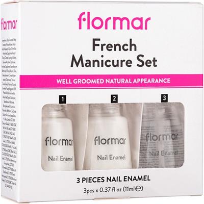 French Manicure Tırnak Bandı İçeren 3ü 1 Arada Parlak Oje Seti (227 Beige) 8690604116003