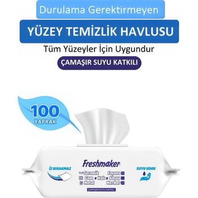 Freshmaker Çamaşır Suyu Katkılı Yüzey Temizlik Havlusu 100 Yaprak