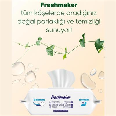 Freshmaker Çamaşır Suyu Katkılı Yüzey Temizlik Havlusu 100 Yaprak