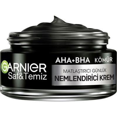 Garnier Aha Bha Kömür 3Ü 1 Arada Matlaştırıcı Günlük Nemlendirici Krem 50ml