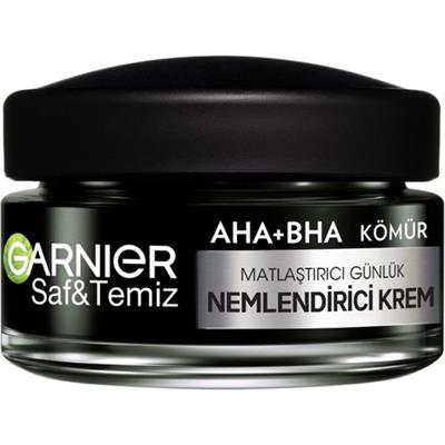 Garnier Aha Bha Kömür 3Ü 1 Arada Matlaştırıcı Günlük Nemlendirici Krem 50ml