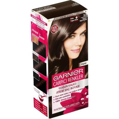 Garnier Amonyaksız Saç Boyası - Çarpıcı Kahve Rengi, Kalıcı Krem Formül, 3.0 Beyaz Kapatma, Besleyici Meyve Yağları İçeren Kompleks