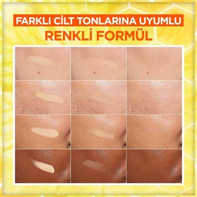 Garnier C Vitamini Parlak Günlük Güneş Koruyucu Fluid Yüz Kremi Işıltılı Doku SPF50+ 40ML