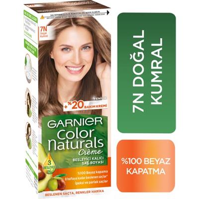 Garnier Color Naturals Kumral Krem Saç Boyası – Bitkisel Yağlı, Besleyici Formül ve Uzun Süre Kalıcı Canlı Renk