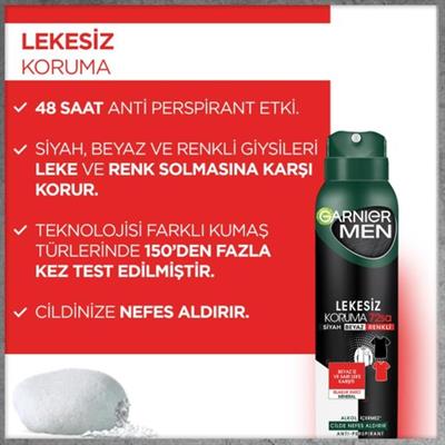 Garnier Men Lekesiz Koruma Aerosol 150 ml