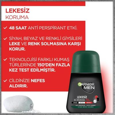 Garnier Men Lekesiz Koruma Roll On 50 ML