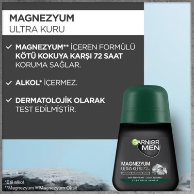 Garnier Men Magnezyum Ultra Kuru Roll On